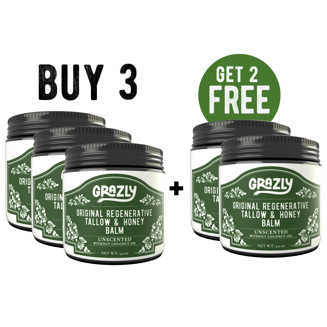 Grazly Without Coconut Oil / Buy 3 Get 2 Free Original Tallow &amp; Manuka Honey Balm