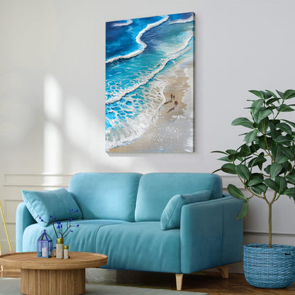 Tailored Canvases Canvas Beachfront Painting Coastal Wall Art III