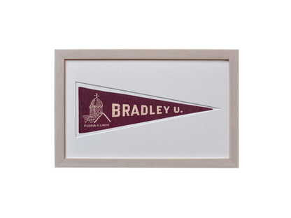 Vintage Bradley University Hormel Pennant