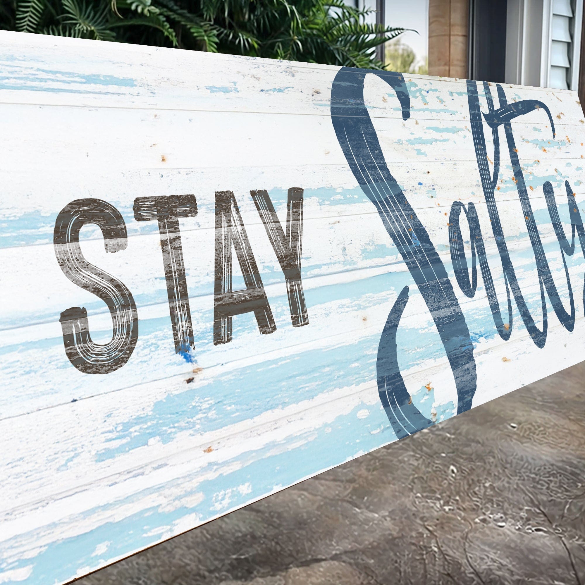 Tailored Canvases Canvas Stay Salty Coastal Sign IX