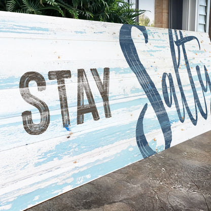 Tailored Canvases Canvas Stay Salty Coastal Sign IX