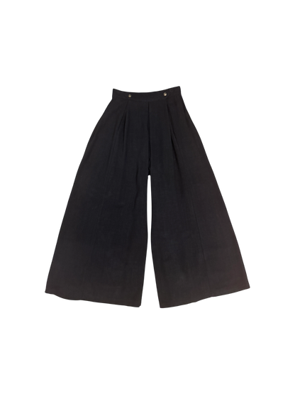 Rue Pants in Black Linen