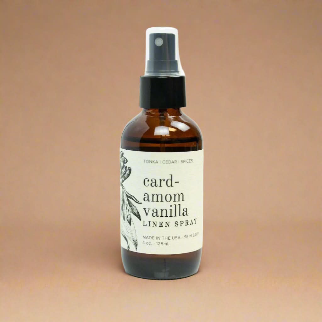 Brown spray bottle labeled &