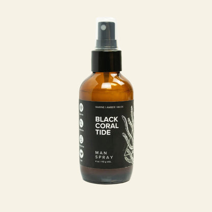 Brown spray bottle labeled &