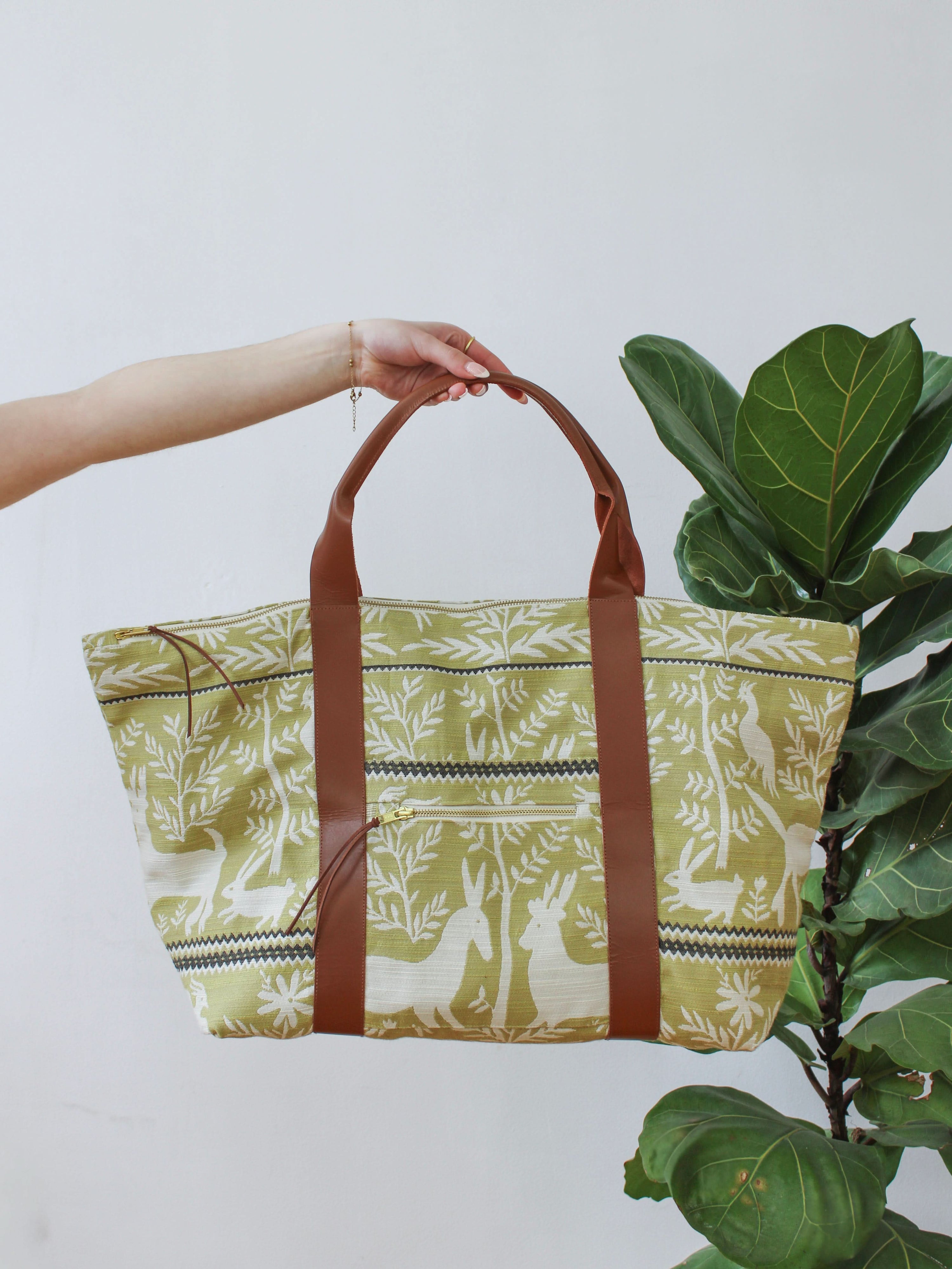 Ash &amp; Rose travel tote Folk Life Carry On Travel Bag