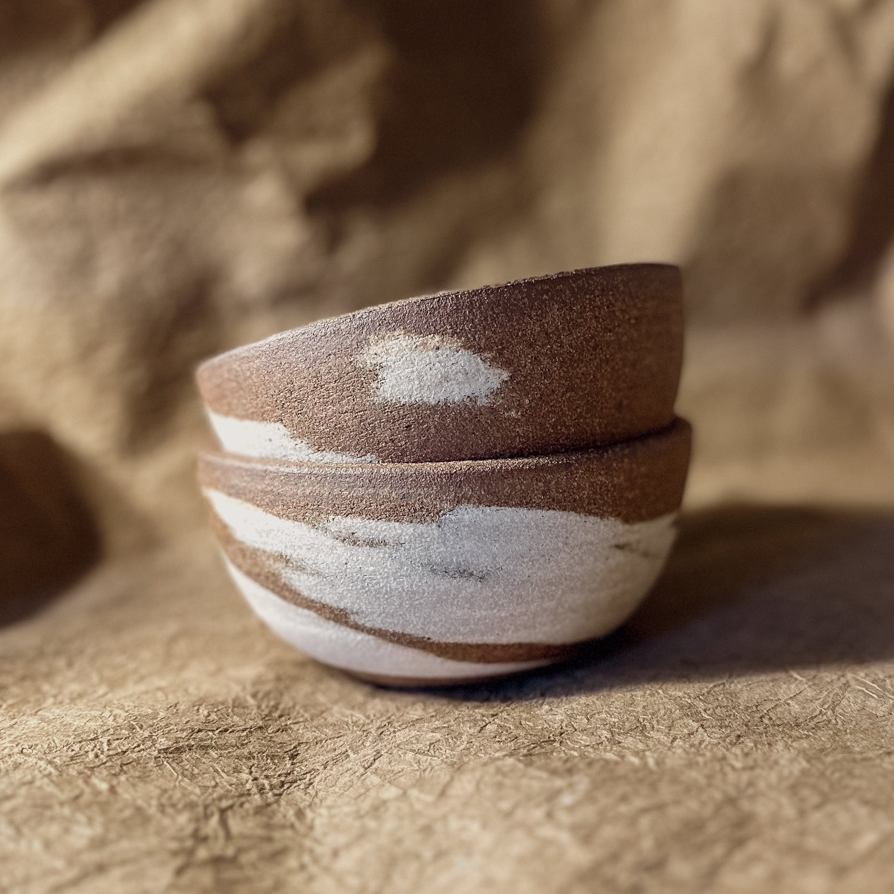 Olivia Snow Ceramics Bowl 5.5" Marbled Ceramic Cereal Bowl