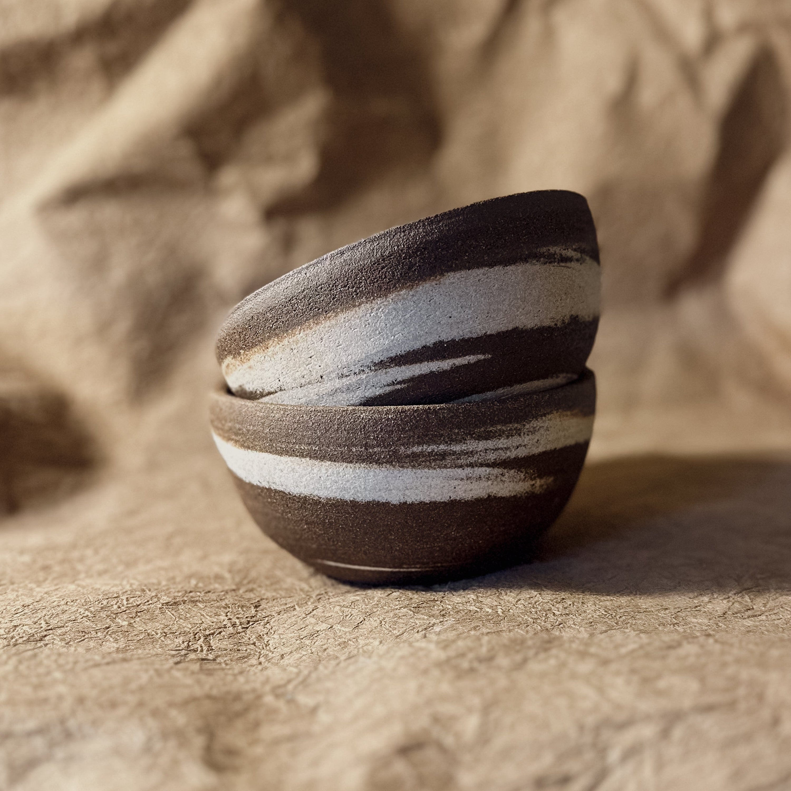 Olivia Snow Ceramics Bowl 5.5" Marbled Ceramic Cereal Bowl