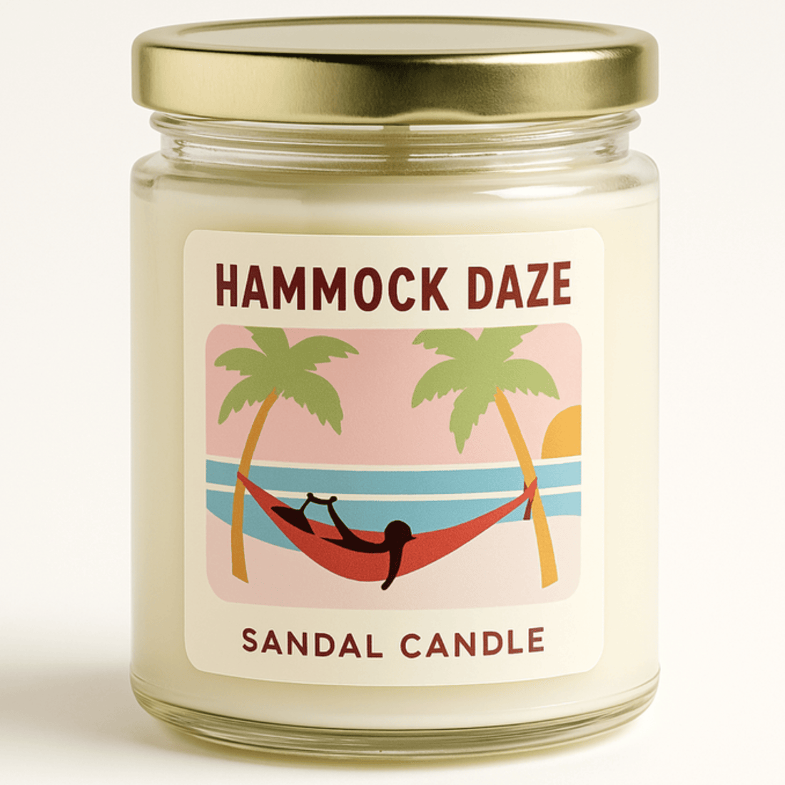Hammock Daze – Scented Candle, 9 oz Jar, Amber, Agave &amp; Melon