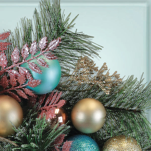 24&quot; Touch of Whimsy Pastel Wreath - My American Goods