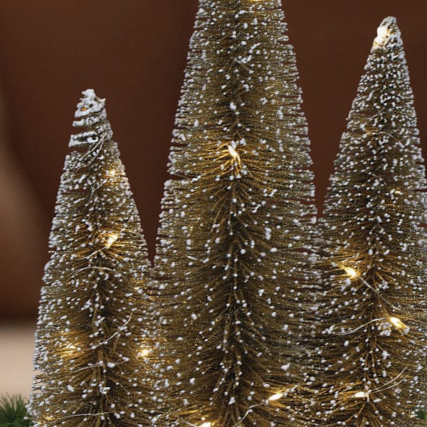 Old World Christmas 14.5 X 8.5 / 50600 Lit Gold Tree Trio