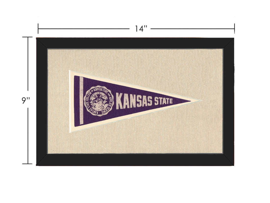 Americana Memories Vintage Pennants and Memorabilia Vintage Kansas State University Pennant