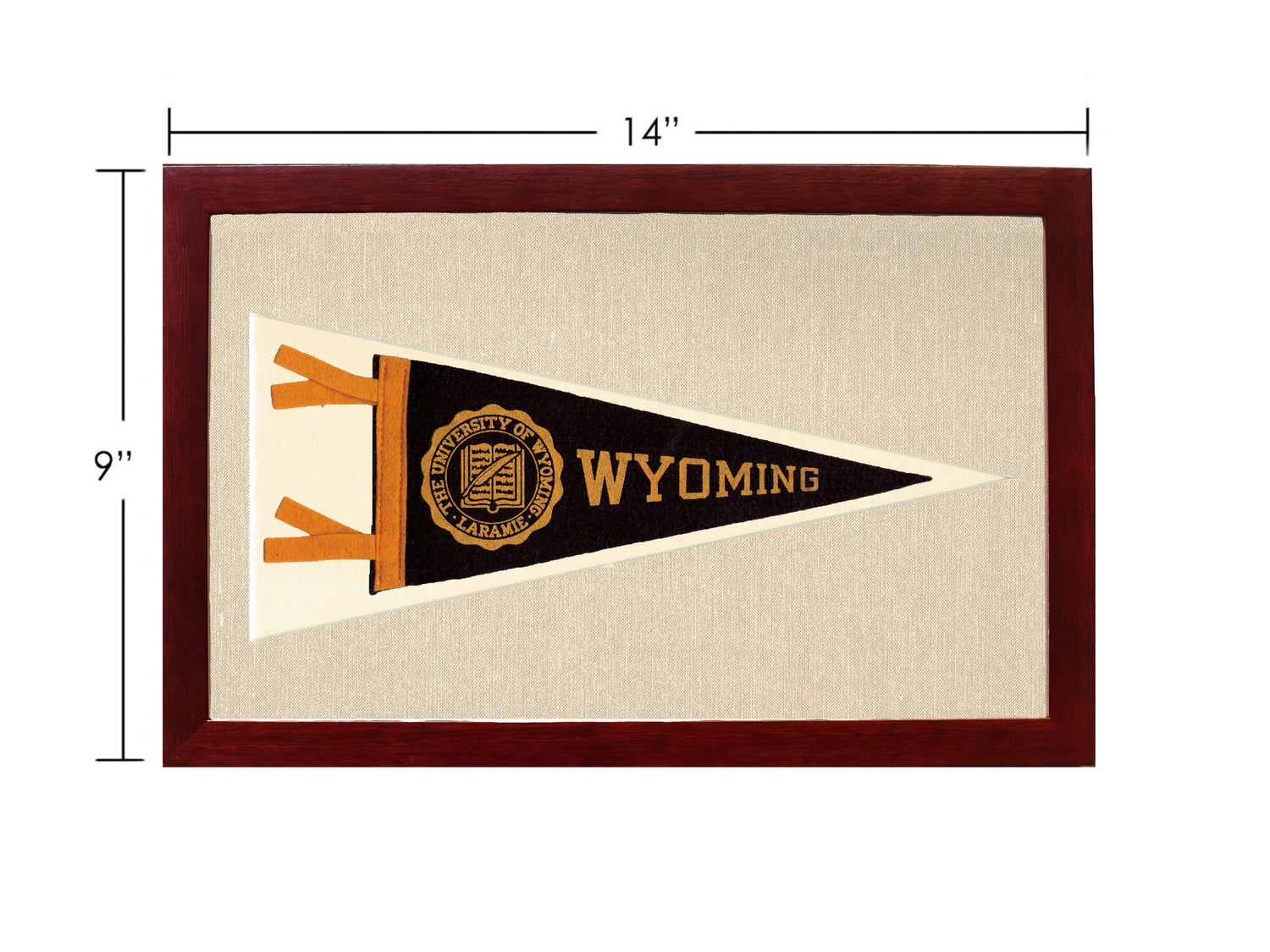 Vintage University of Wyoming Pennant