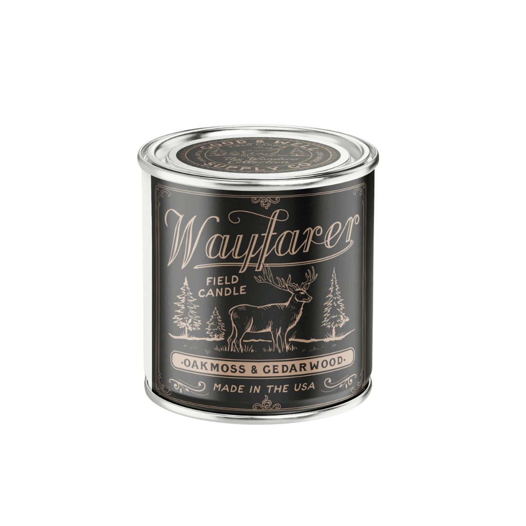Good &amp; Well Supply Co Candles Half Pint / 8oz / Cotton Wick Wayfarer Field Candle