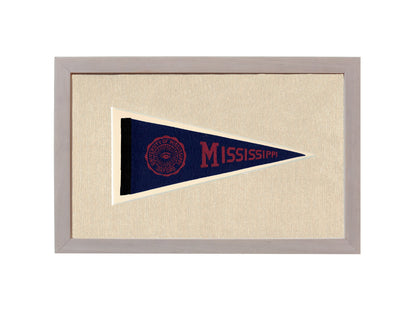 Vintage University of Mississippi Pennant
