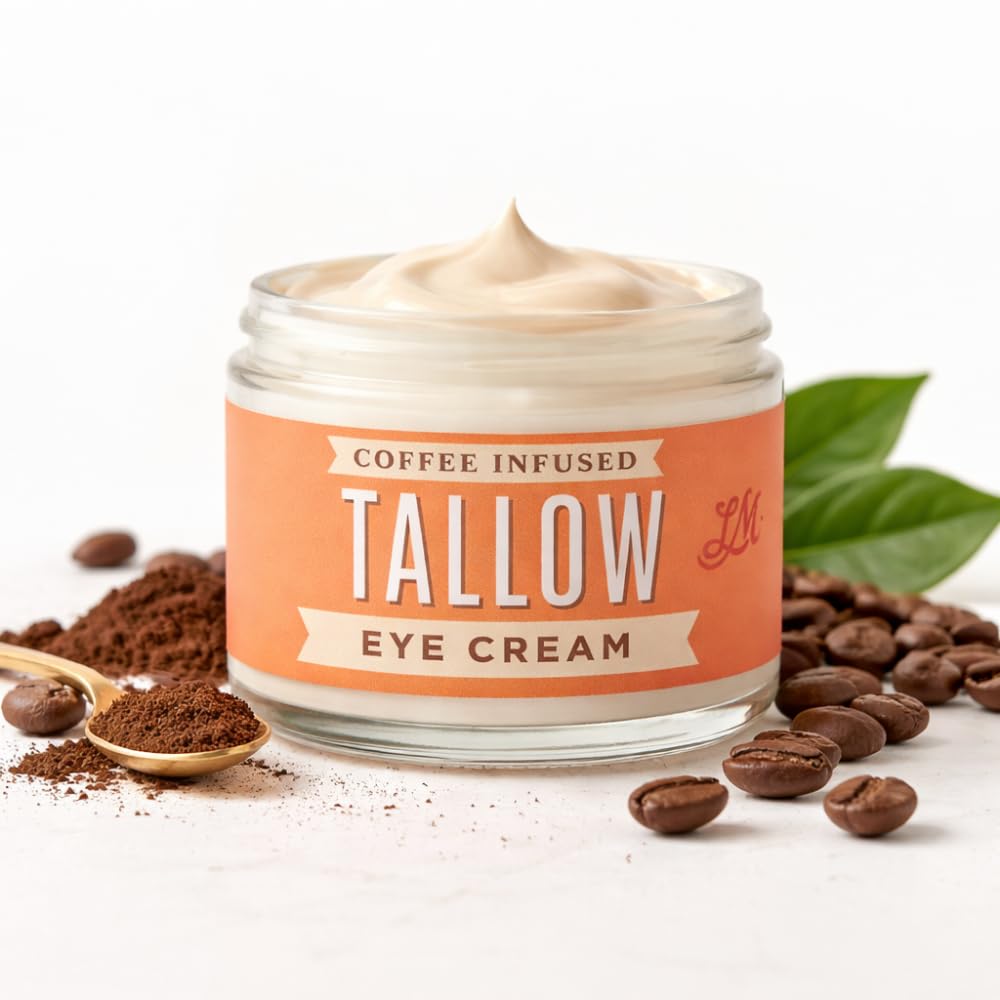 Tallow Eye Cream | Coffee Infused Under Eye Cream 2 oz