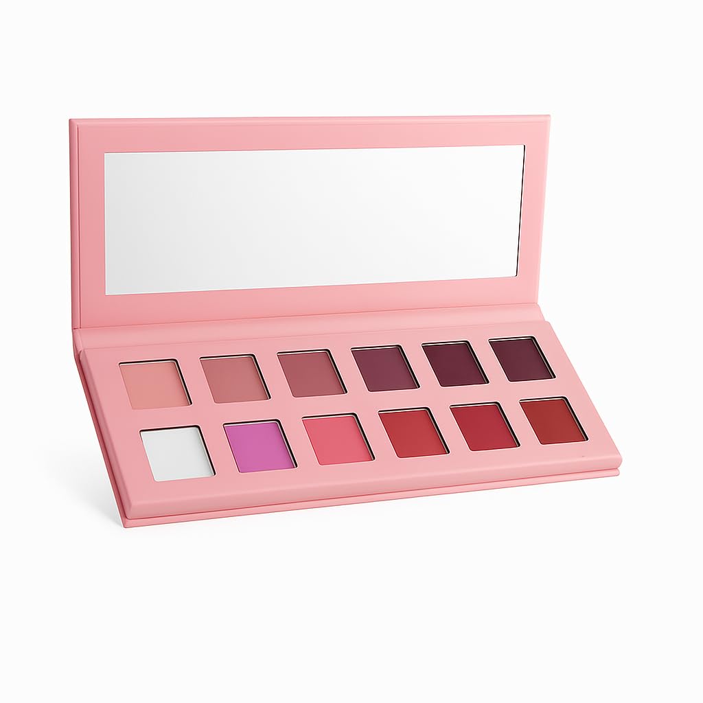 12-Color Pink &amp; Purple Eyeshadow Palette