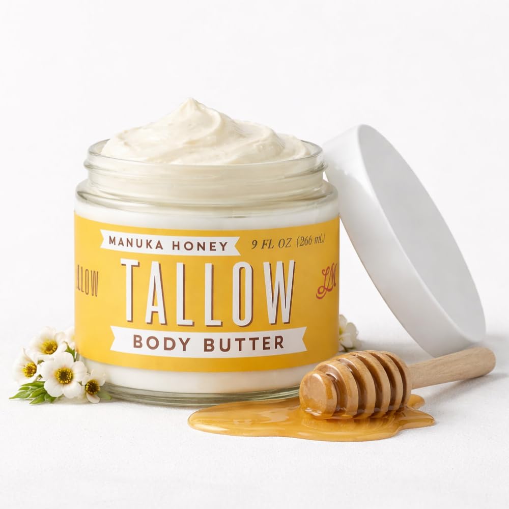 Lady May Tallow Body Cream/Lotion Manuka Honey &amp; Rosehip Tallow Body Butter