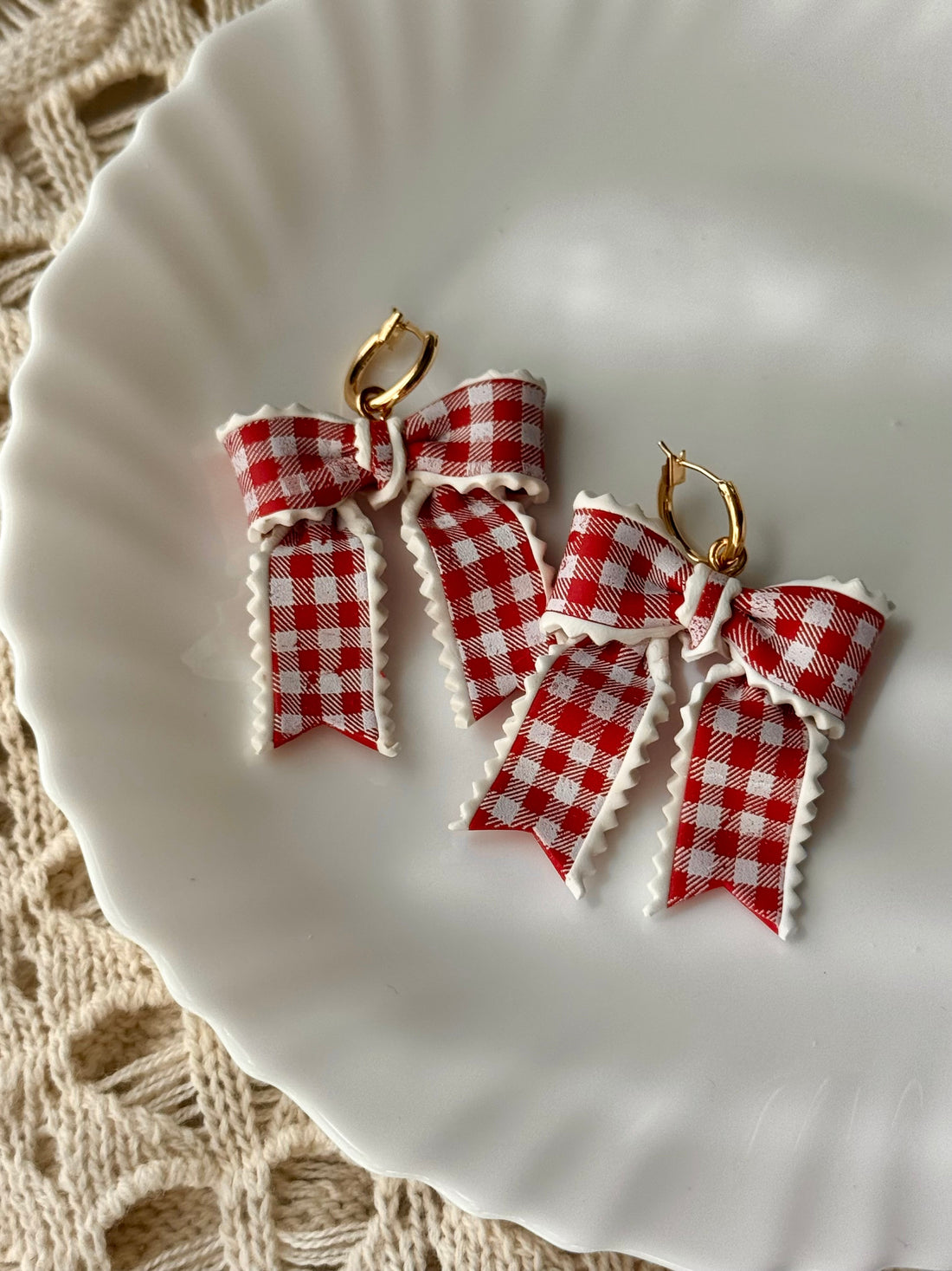 Red Gingham Bows