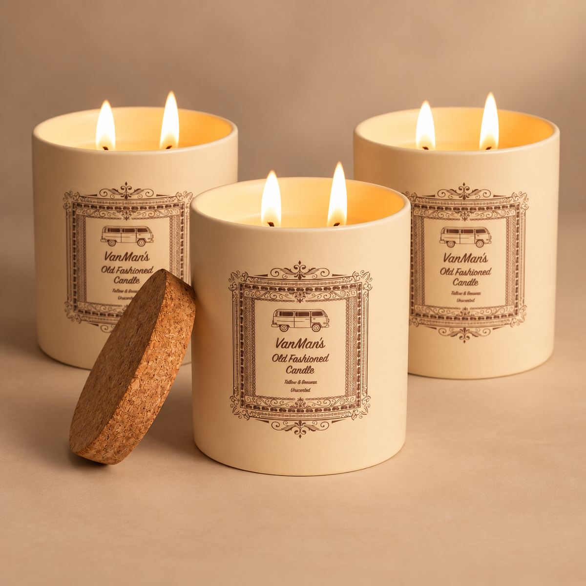 Old Fashion Tallow Candle