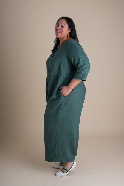 Ranch Jumpsuit in Spruce