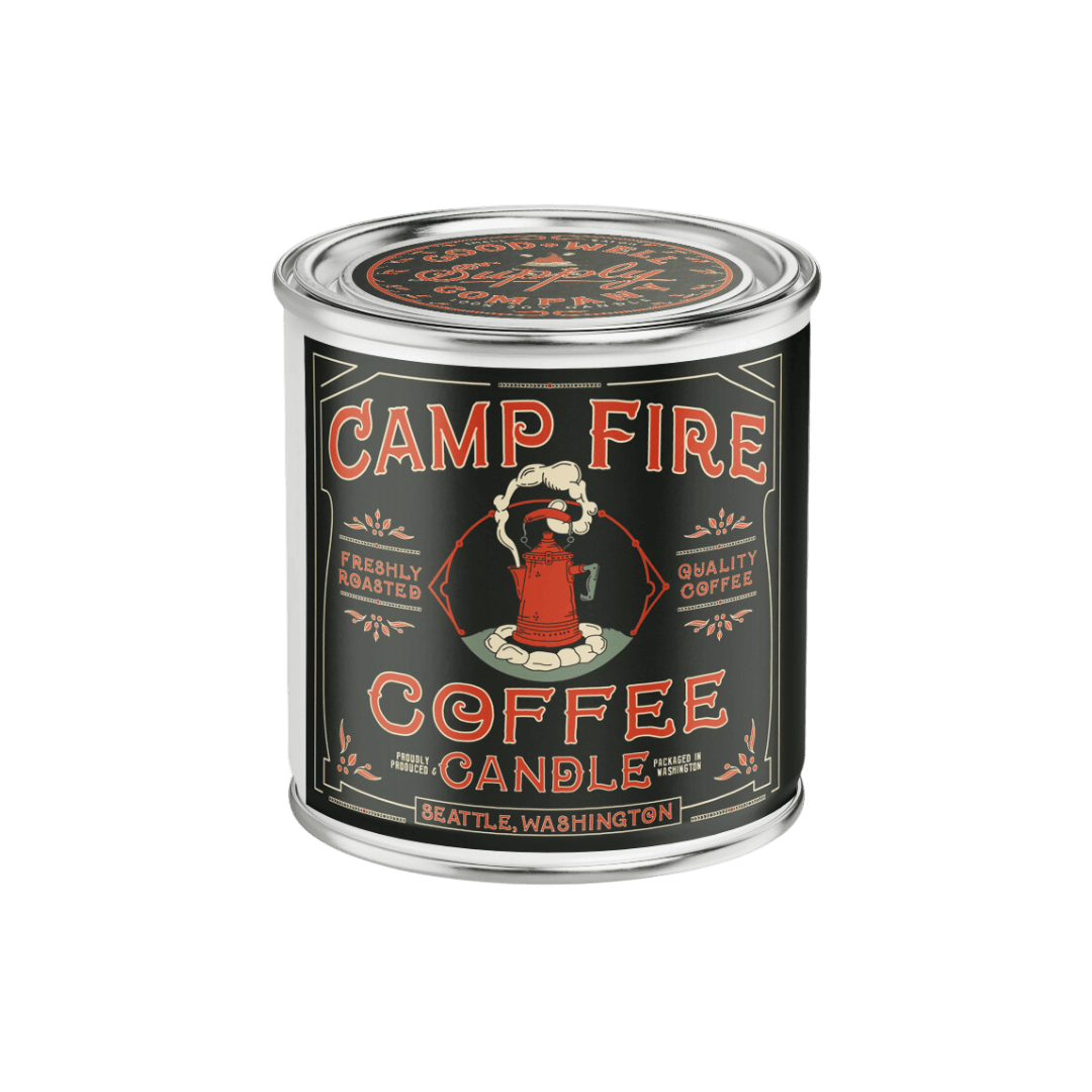 Good &amp; Well Supply Co Candles Half Pint / 8oz / Wood Wick Campfire Coffee Candle
