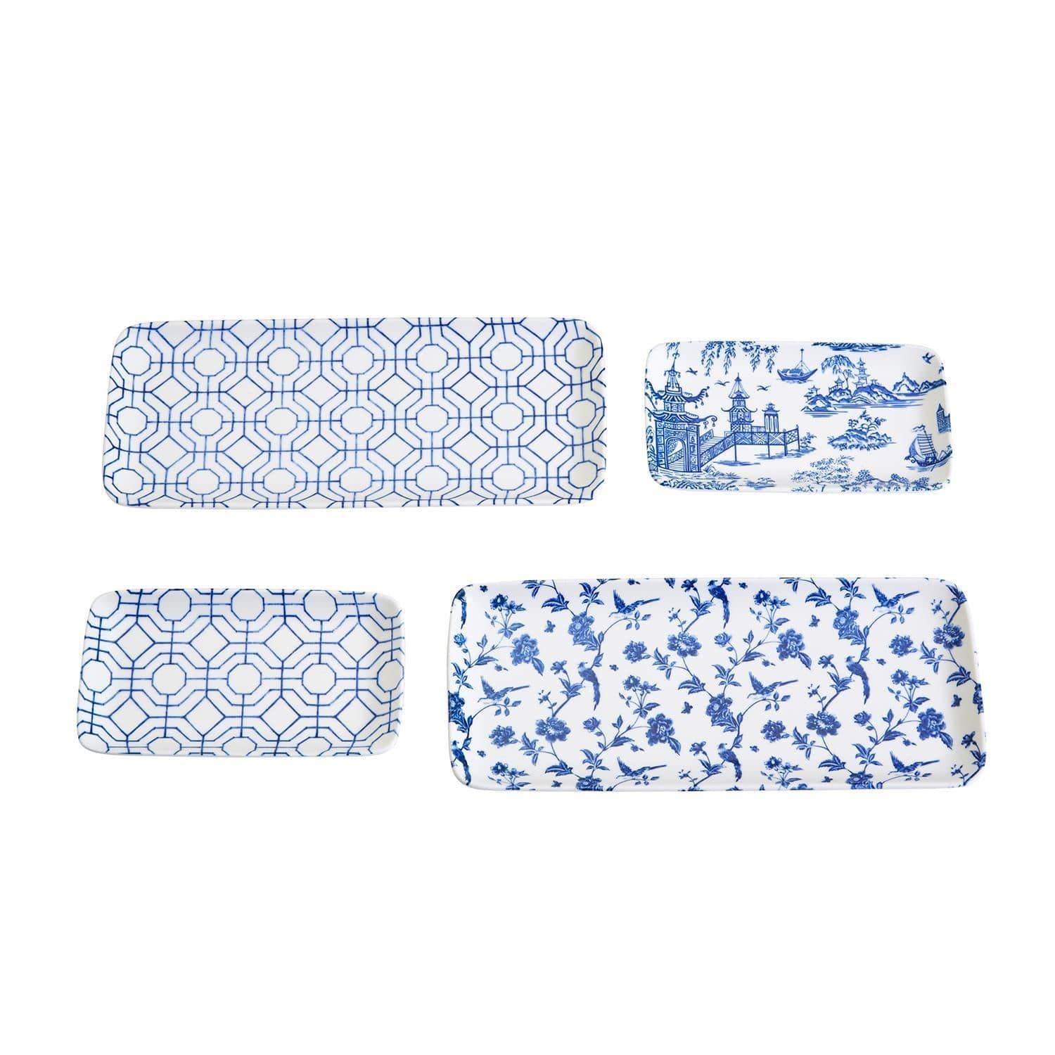 Gia Roma chinoiserie Chinoiserie Serving Set 4pc
