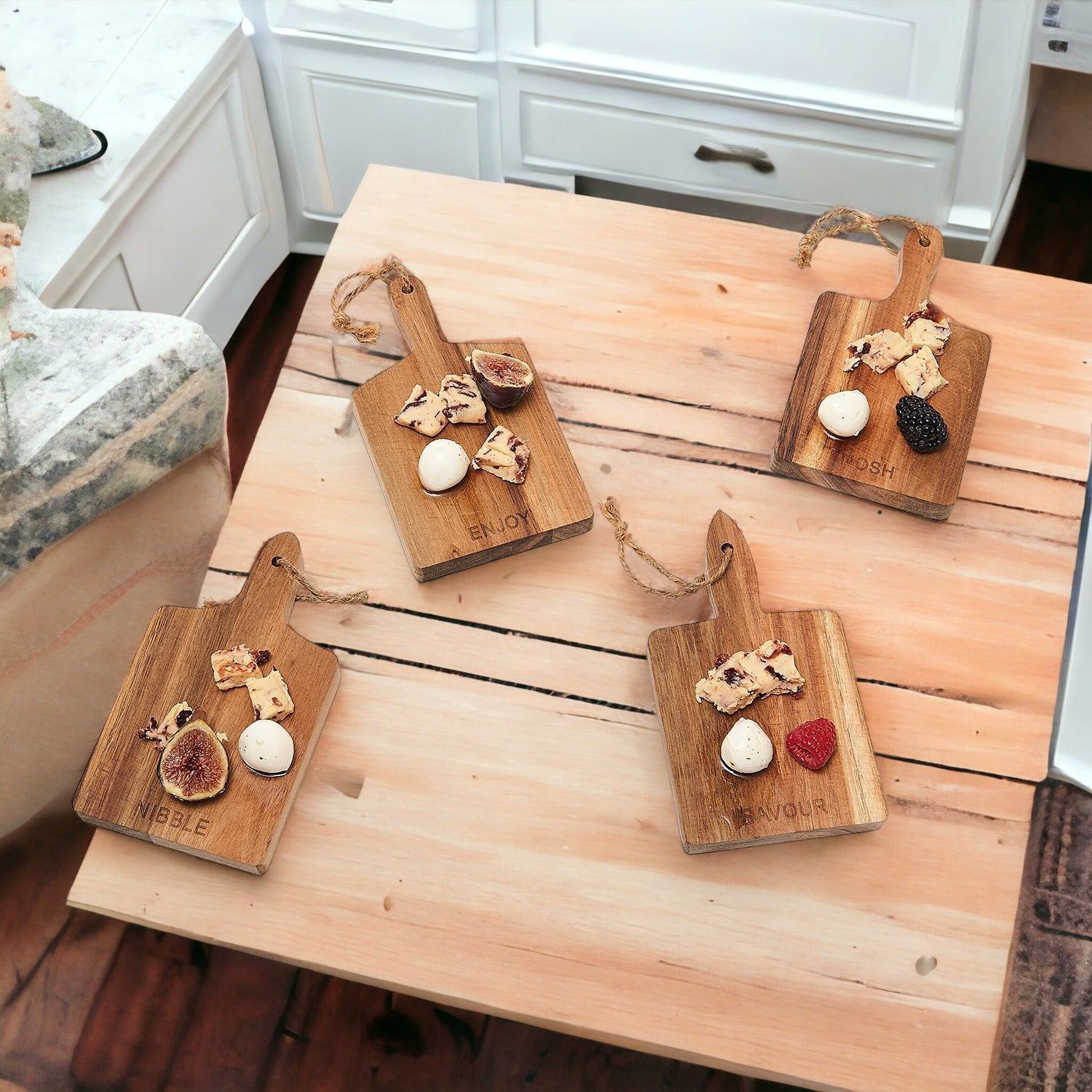 4 Charcuterie Boards | 8x4.5&quot; - My American Goods