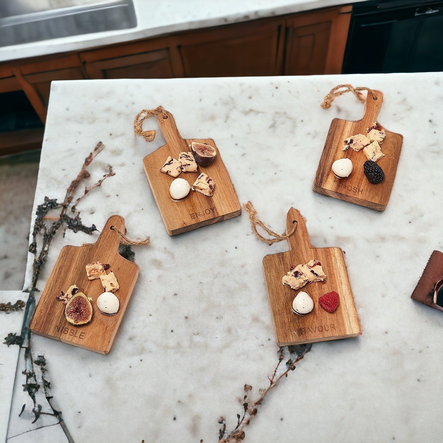 4 Charcuterie Boards | 8x4.5&quot; - My American Goods