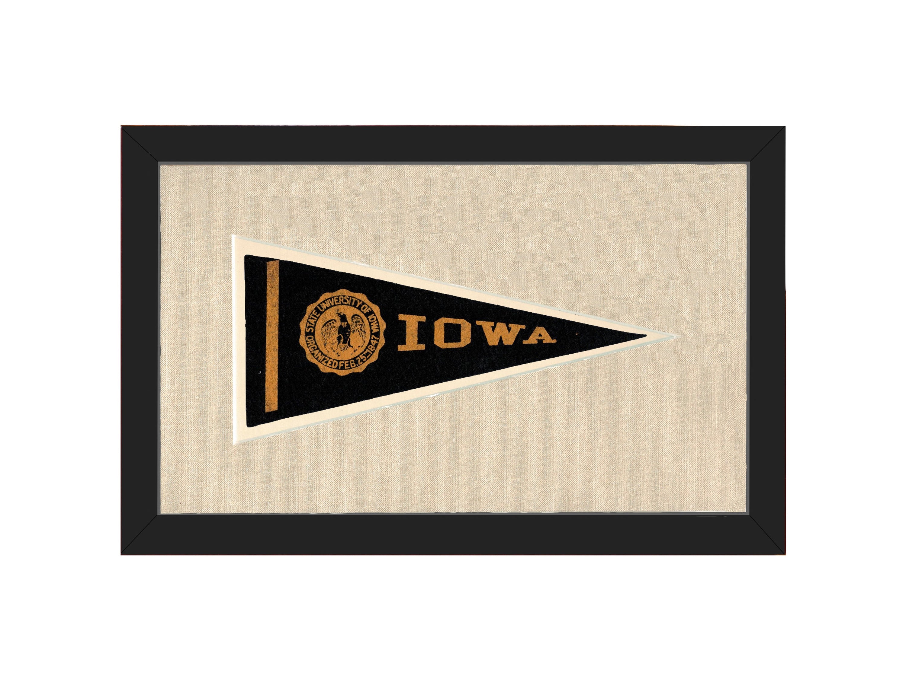 Vintage University of Iowa Pennant