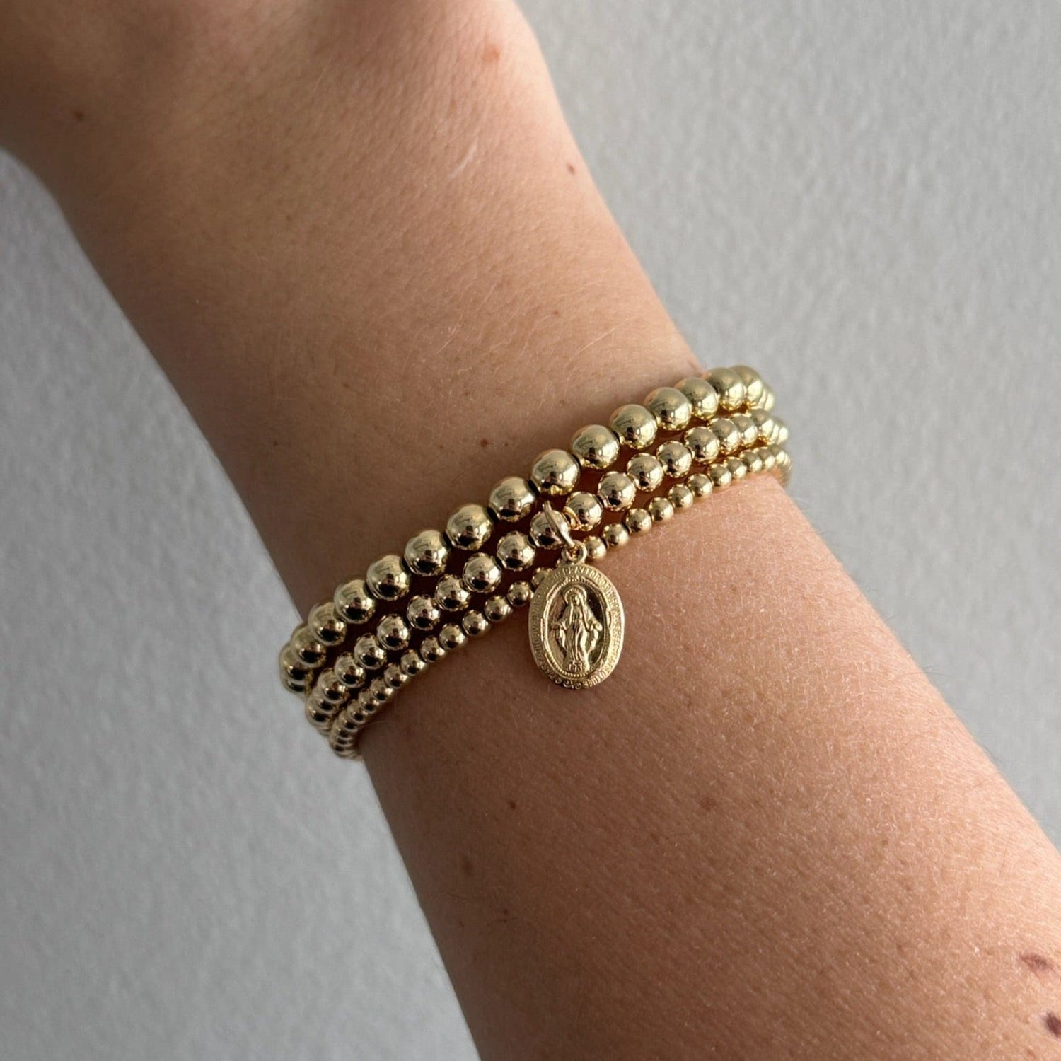 Blessed Mary Juno Bracelet Triple Stack
