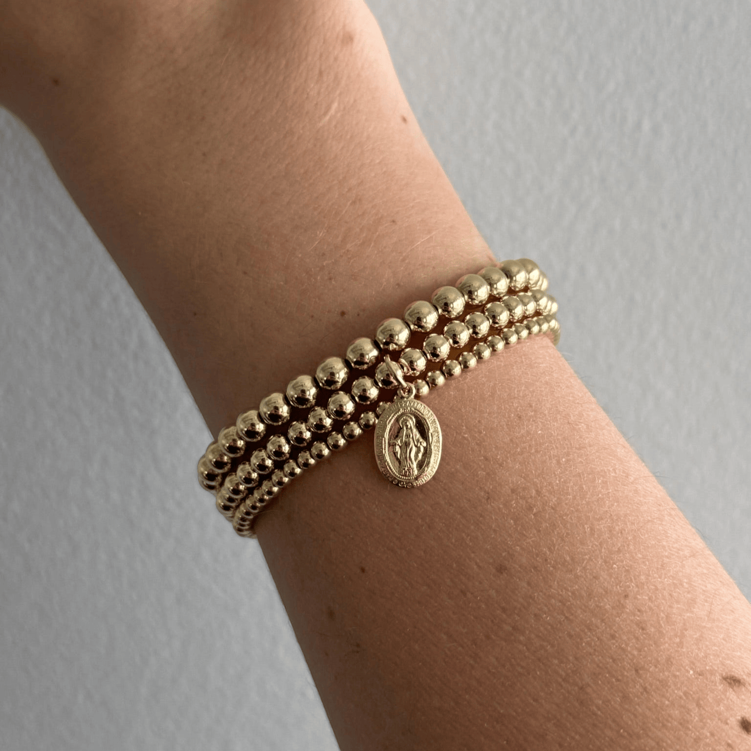 Cuffed by Nano LLC Blessed Mary Juno Bracelet Triple Stack