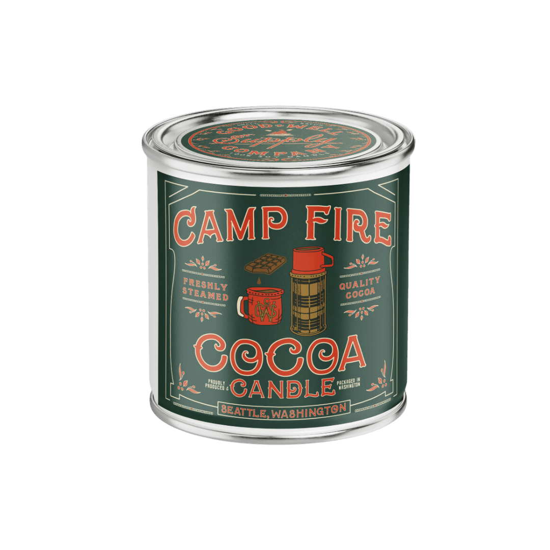 Good &amp; Well Supply Co Candles Half Pint / 8oz / Cotton Wick Campfire Cocoa Candle