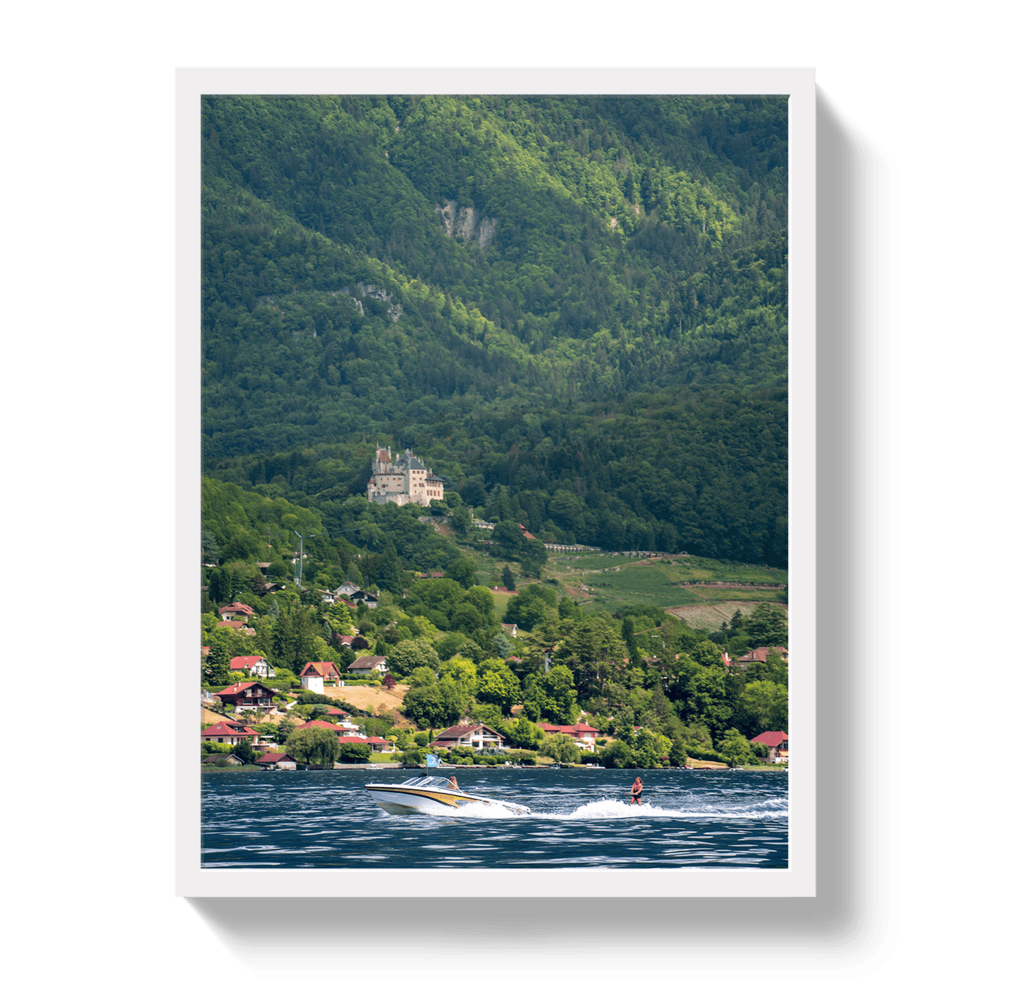 Johnny Vacay White / 11x14 / Full Bleed Summer In the Alps