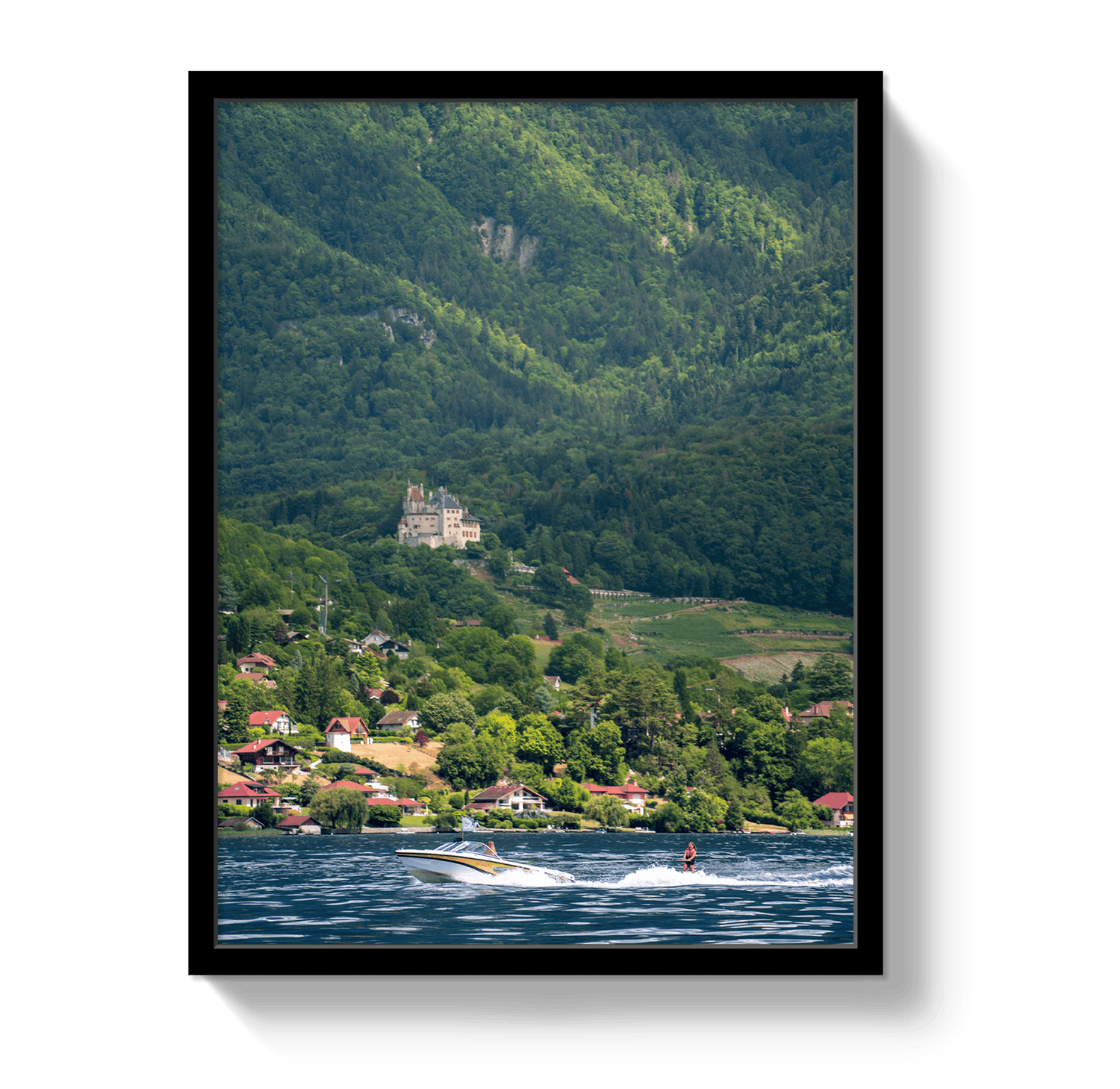 Johnny Vacay Black / 11x14 / Full Bleed Summer In the Alps