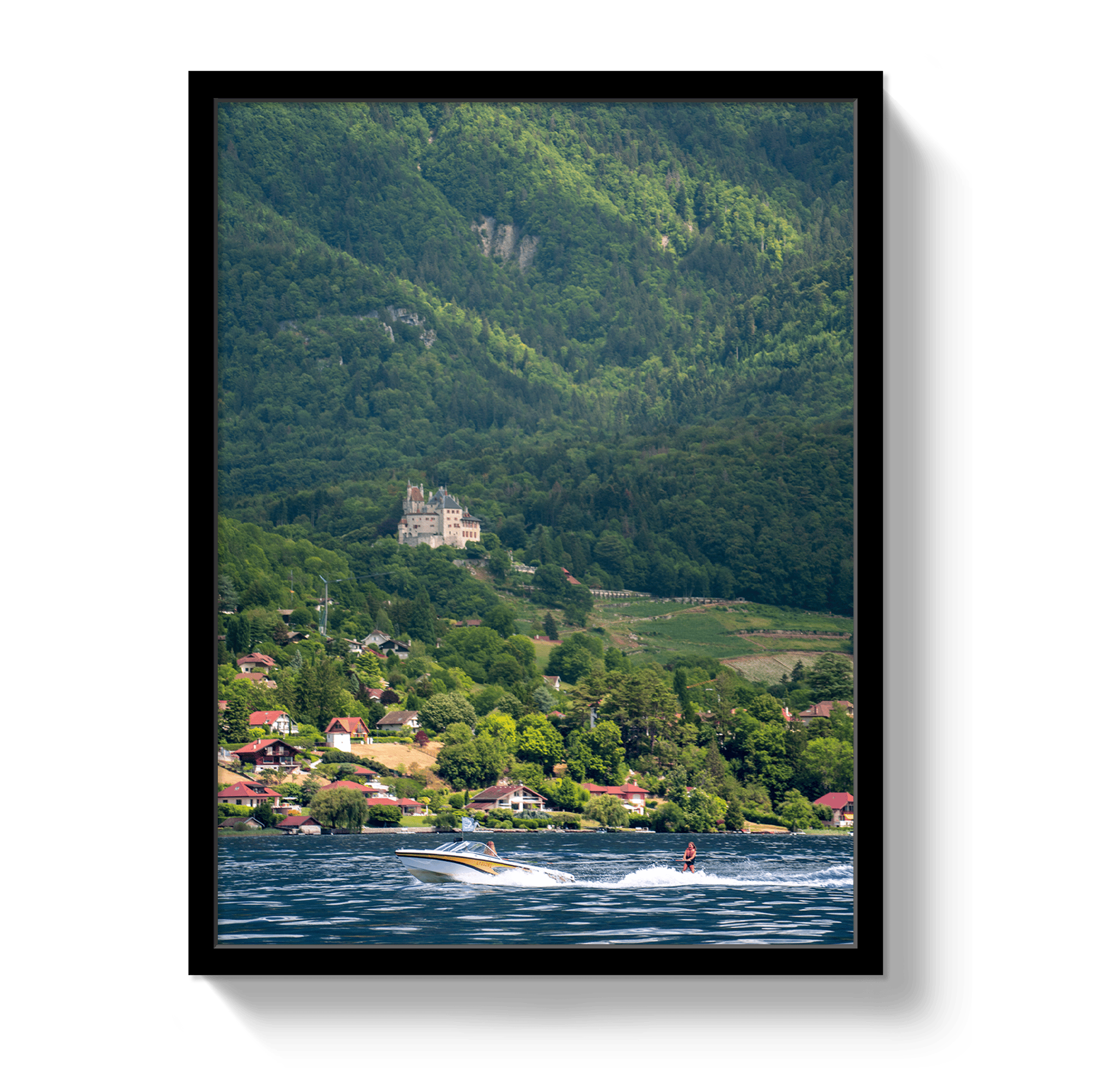 Johnny Vacay Black / 11x14 / Full Bleed Summer In the Alps