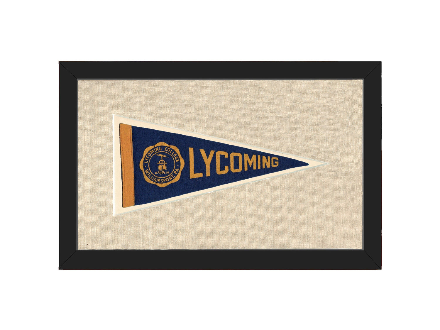 Americana Memories Vintage Pennants and Memorabilia Vintage Lycoming College Pennant