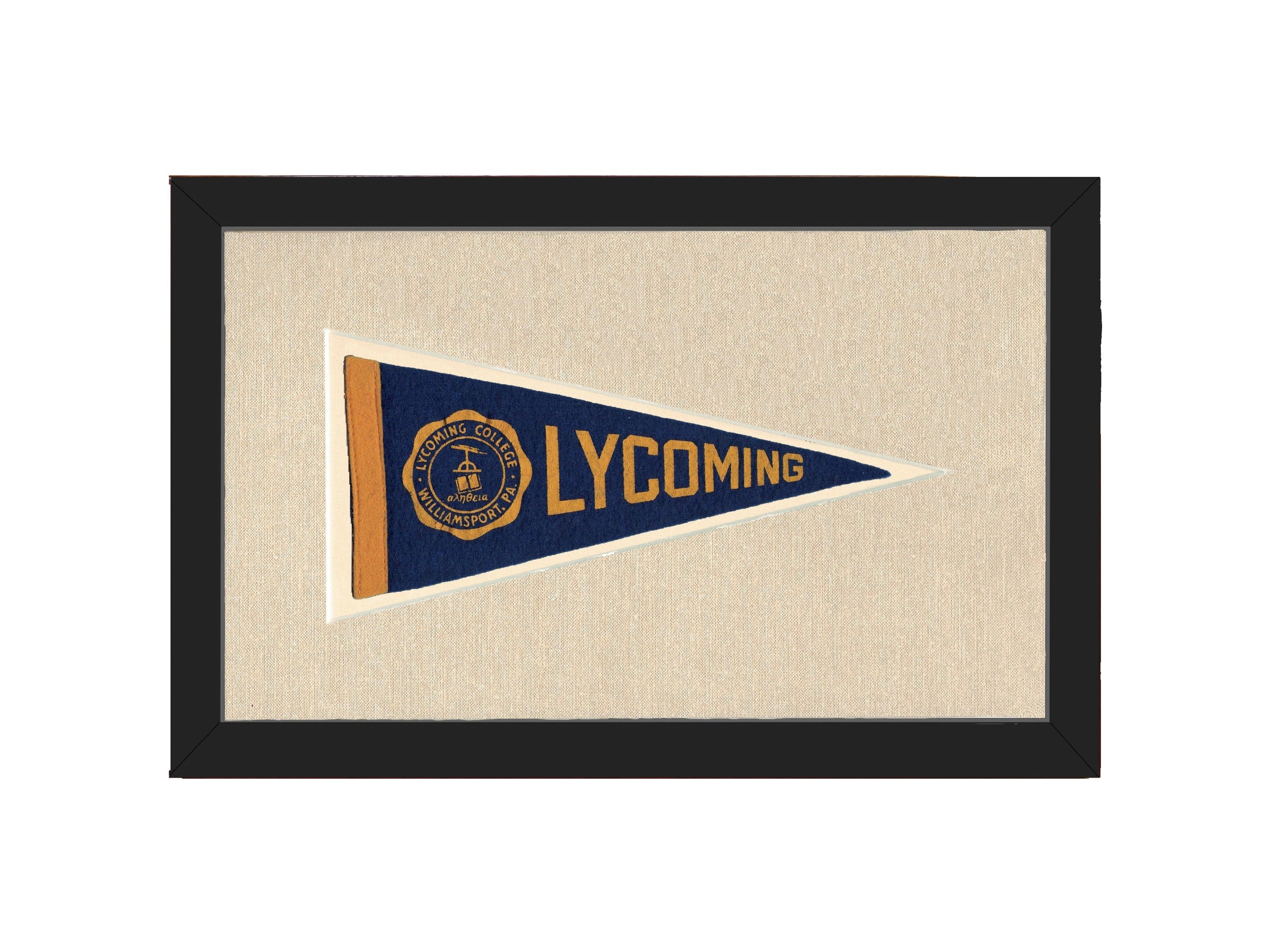 Americana Memories Vintage Pennants and Memorabilia Vintage Lycoming College Pennant