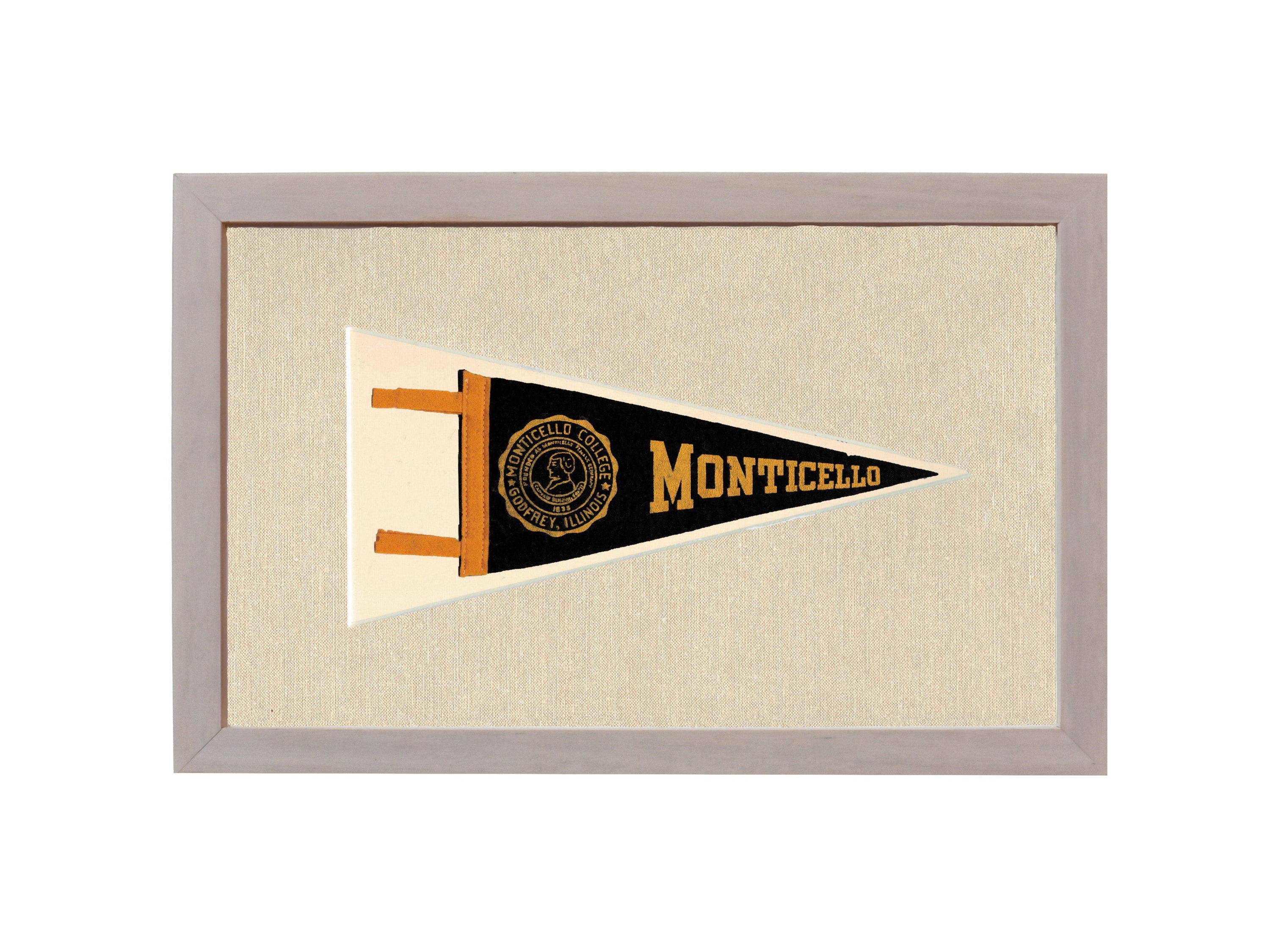 Vintage Monticello College Pennant