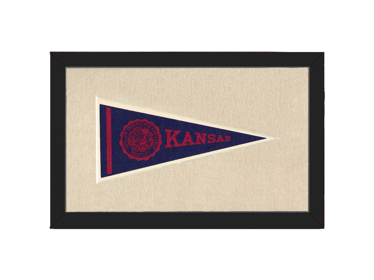 Americana Memories Vintage Pennants and Memorabilia Vintage University of Kansas Pennant