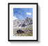Johnny Vacay Black / 11x14 / Matte Chamonix Mountain Bar