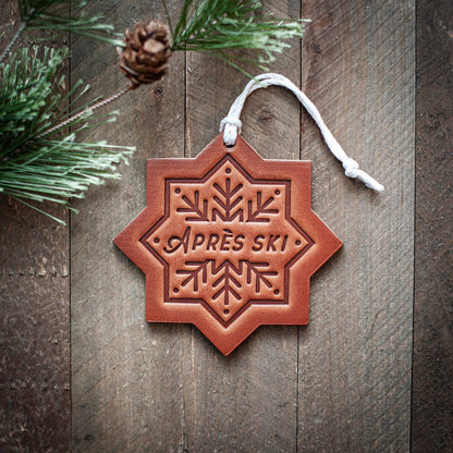 Apres Ski Snowflake Holiday/Christmas Ornament