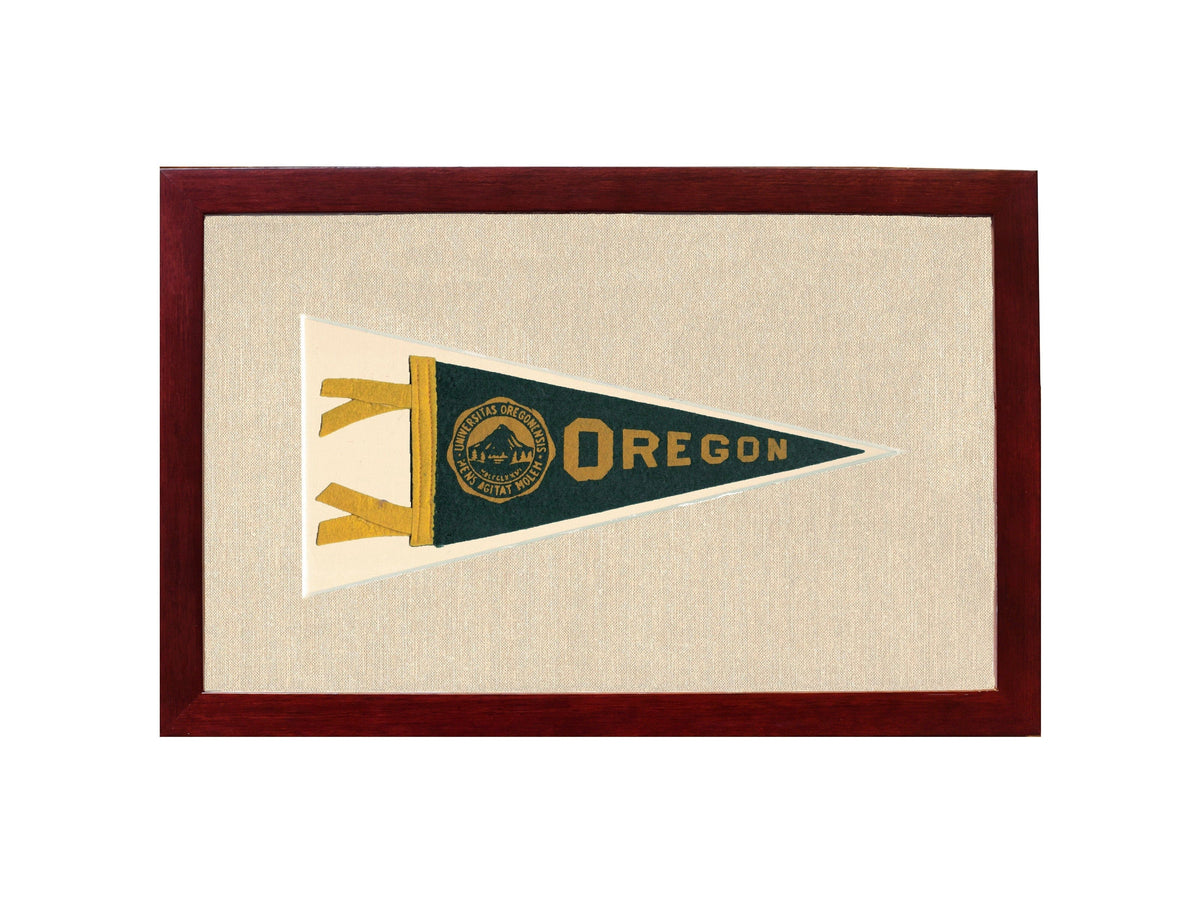 Americana Memories Vintage Pennants and Memorabilia Vintage University of Oregon Pennant