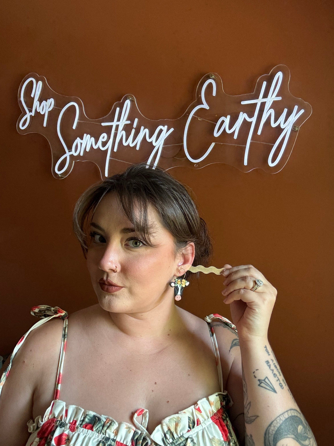 Shop Something Earthy Heifer Hoops