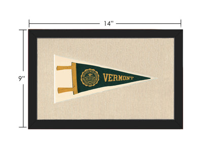 Vintage Vermont University Pennant