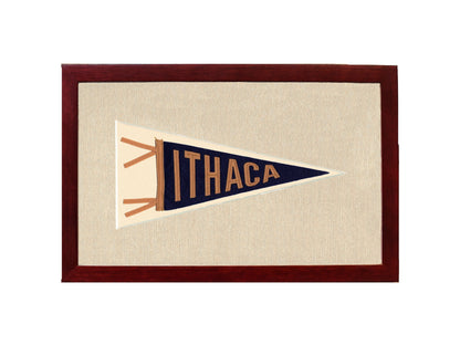 Americana Memories Vintage Pennants and Memorabilia Handmade Ithaca Pennant