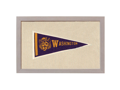 Americana Memories Vintage Pennants and Memorabilia Vintage University of Washington Pennant