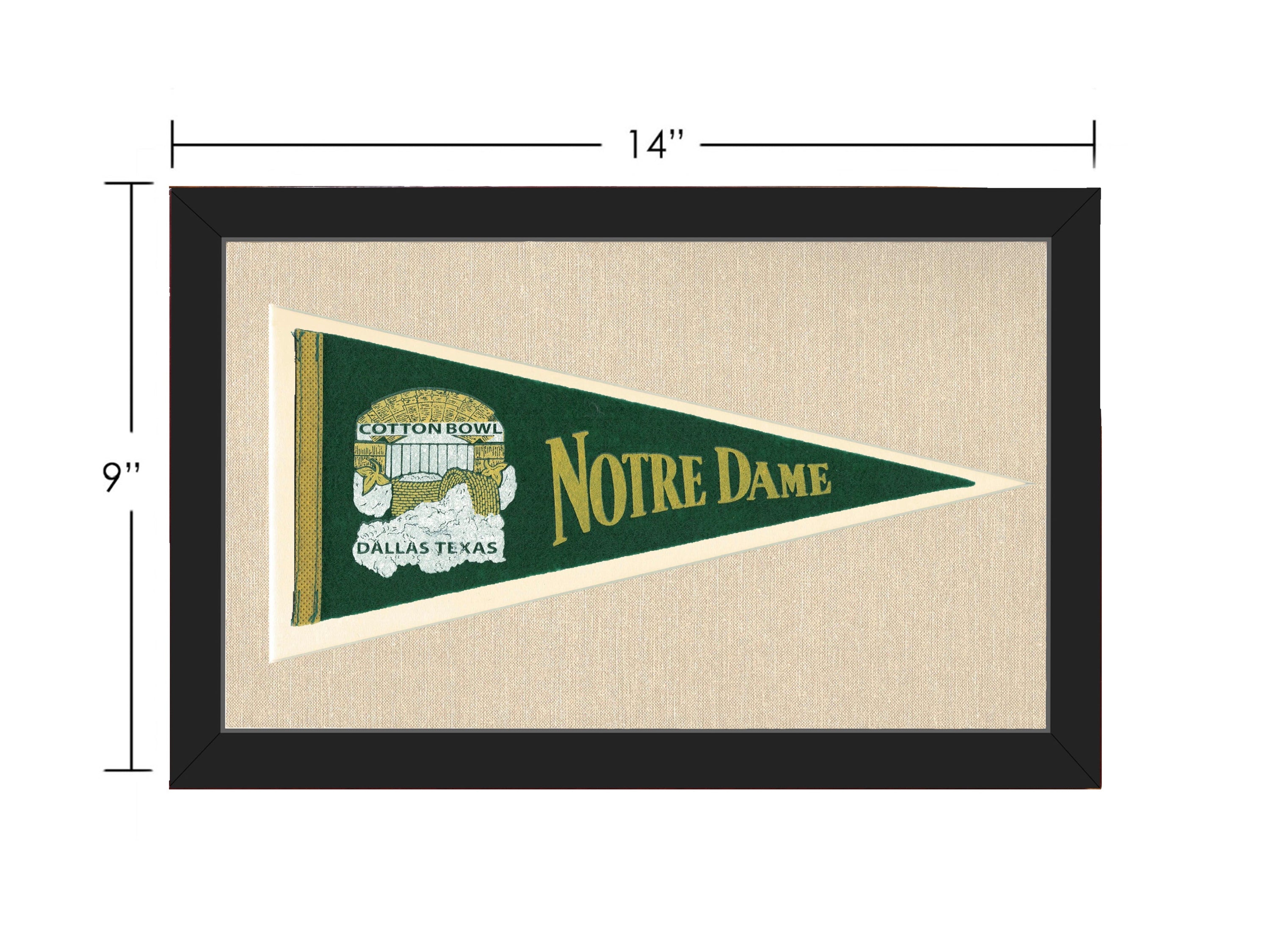 Vintage Notre Dame Pennant