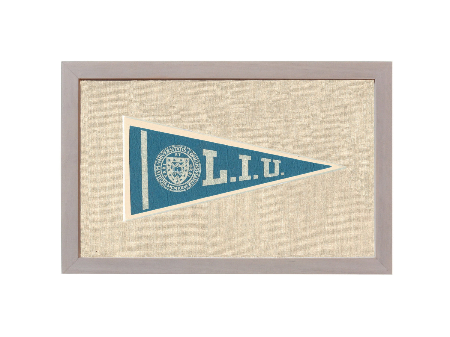 Americana Memories Vintage Pennants and Memorabilia Vintage Long Island University Pennant