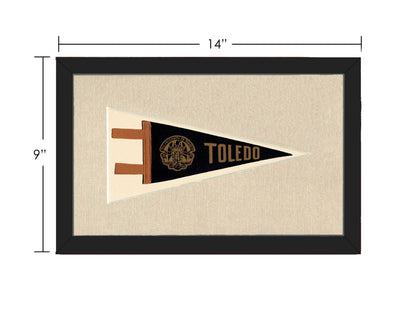 Americana Memories Vintage Pennants and Memorabilia Vintage University of Toledo Pennant