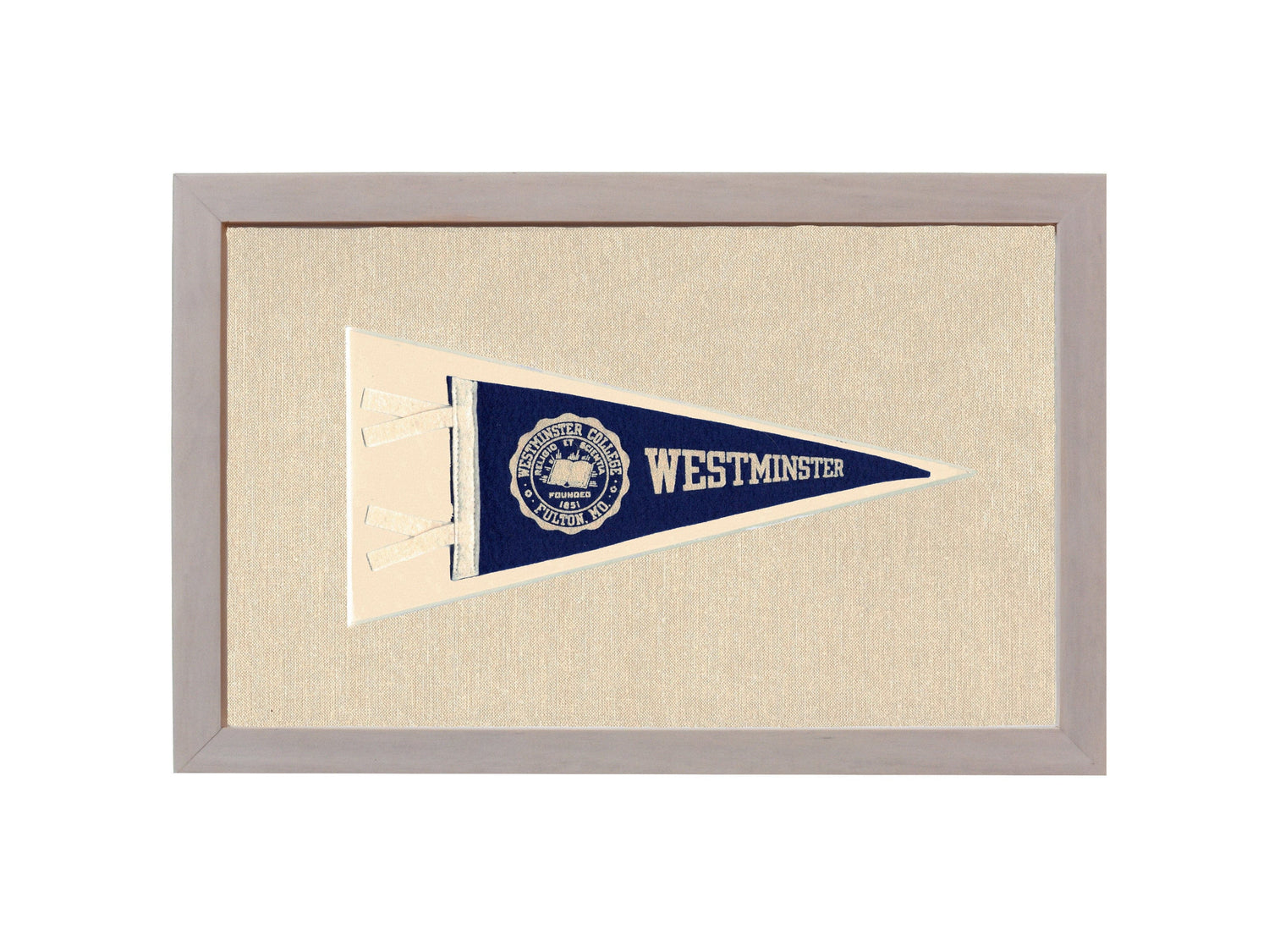 Americana Memories Vintage Pennants and Memorabilia Vintage Westminster College Pennant